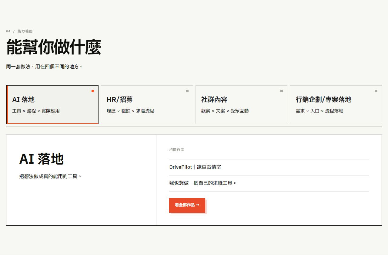 作品入口:從簡短介紹打開案例,繼續看製作過程與細節。